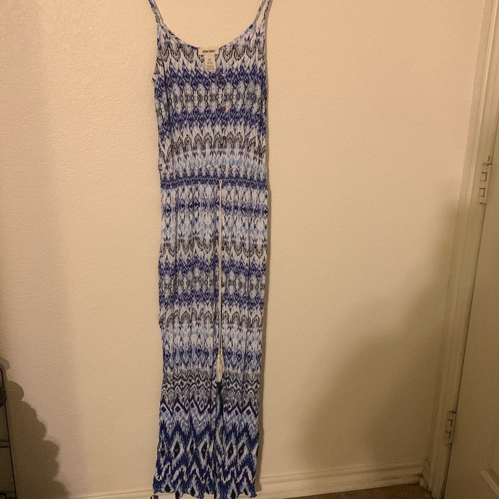 shosho blue maxi dress size large
